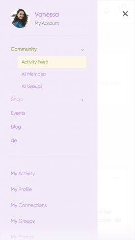 Menu de navegacion movil