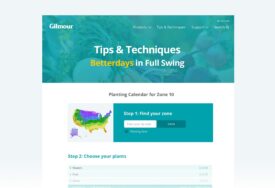 Portada de app de calendario de cultivo para Gilmour