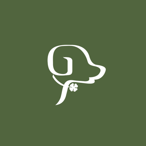 Logo icono, parte del diseño de identidad visual para Lucky Dog